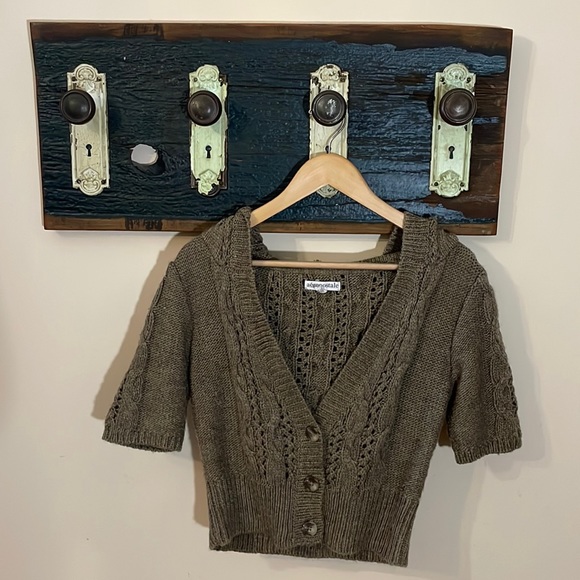 2/$25 Aeropostale Knit Cardigan with Hood Size Large - Picture 4 of 16